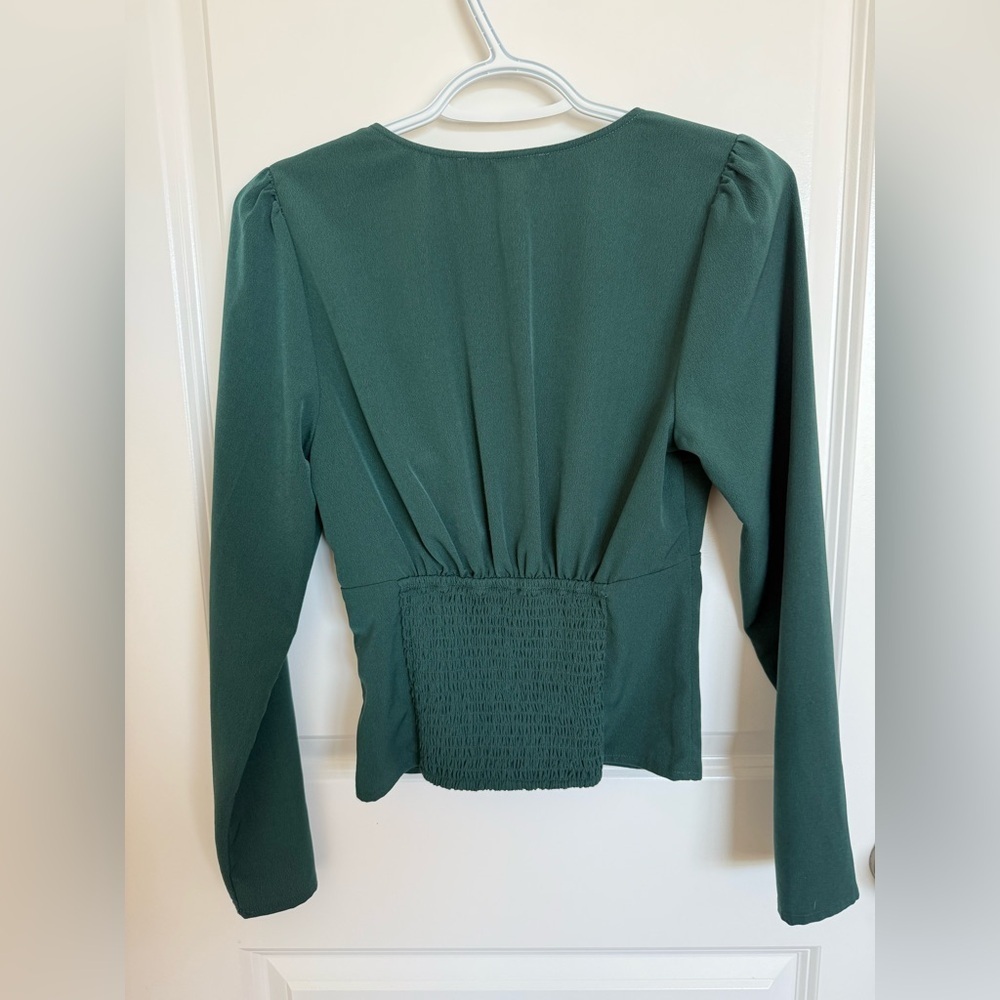 Abercrombie & Fitch Emerald Green Blouse Small - Picture 5 of 5